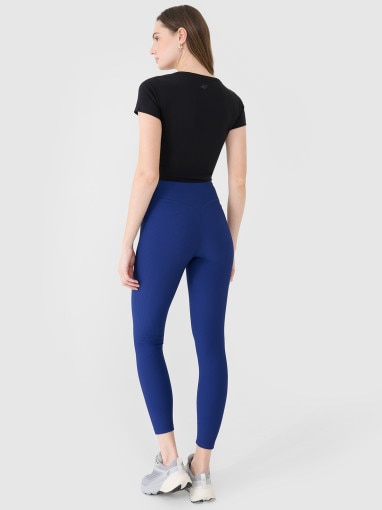 Damskie legginsy dzianinowe 4F 4FWSS25TTIGF204 - granatowe