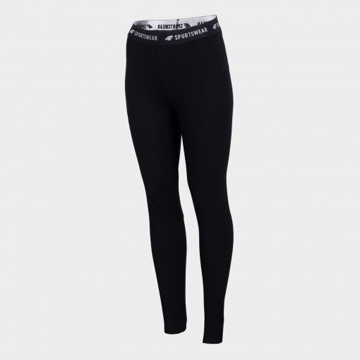 4F Damskie legginsy dzianinowe 4F NOSD4LEG300  czarne Czarny