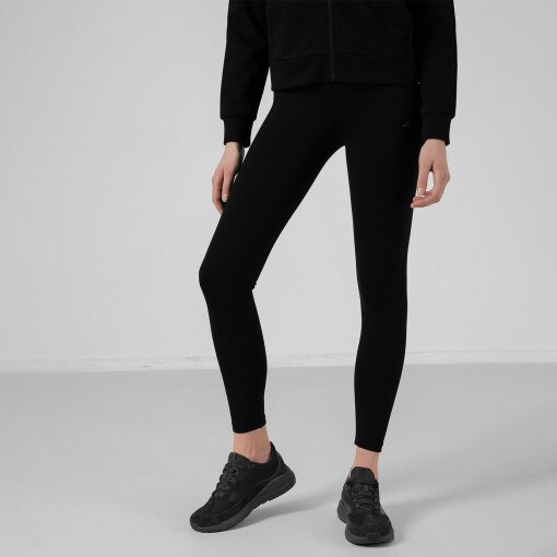 Damskie legginsy dzianinowe 4F NOSD4-LEG303 - czarne