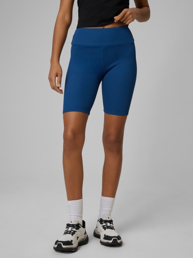 Damskie legginsy kolarki dzianinowe 4F 4FWSS26TSTIF017 - turkusowe