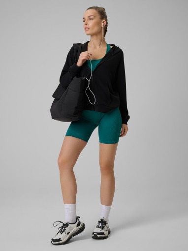  4F Damskie legginsy kolarki treningowe 4F 4FWSS26TFSTF087  turkusowe Turkusowy