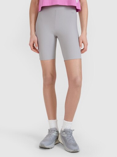 Damskie legginsy krótkie basic 4F 4FRSS25TSTIF020 - szare