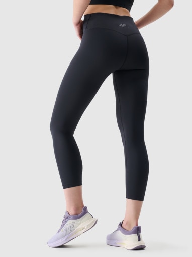 Damskie legginsy treningowe 4F 4FRSS25TFTIF308 - czarne 