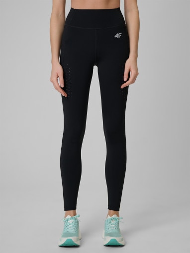 Damskie legginsy treningowe 4F 4FRSS26TFTIF503 - czarne