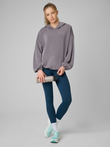 Damskie legginsy treningowe 4F 4FRSS26TFTIF503 - turkusowe