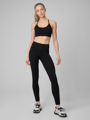 Obrazek dla: 4F Damskie legginsy treningowe 4F 4FRSS26TFTIF531  czarne Czarny