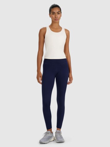 4F Damskie legginsy treningowe 4F 4FWAW25TFTIF360  granatowe Granatowy