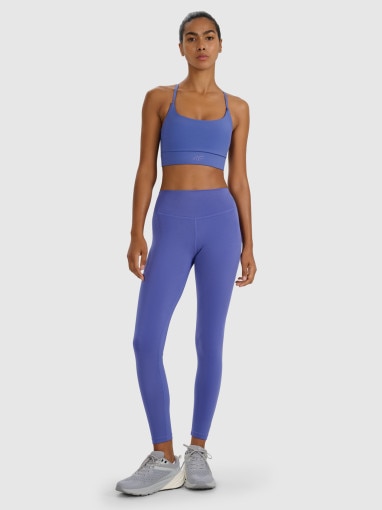 4F Damskie legginsy treningowe 4F 4FWAW25TFTIF362  granatowe Niebieski