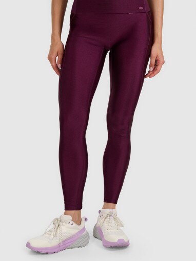 Damskie legginsy treningowe 4F 4FWAW25TFTIF366 - fioletowe
