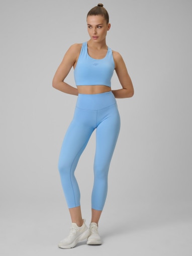 Obrazek dla: 4F Damskie legginsy treningowe 4F 4FWSS26TFTIF419  niebieskie Niebieski