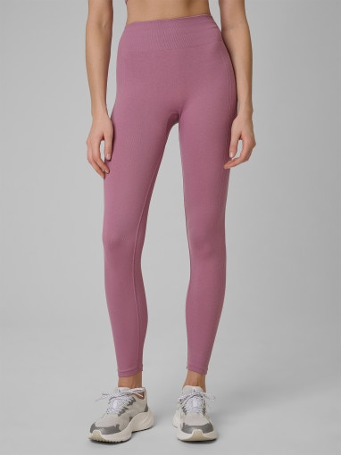 Damskie legginsy treningowe 4F 4FWSS26TFTIF420 - różowe