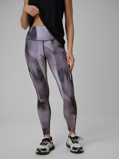 Damskie legginsy treningowe 4F 4FWSS26TFTIF454 - fioletowe