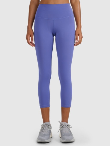 Damskie legginsy treningowe 7/8 4F 4FWAW25TFTIF361 - granatowe
