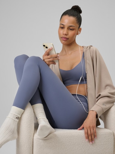 Obrazek dla: 4F Damskie legginsy treningowe do jogi 4F 4FRSS26TFTIF536  denim Denim