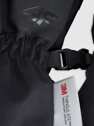 Damskie rękawiczki narciarskie Thinsulate membrana 5000 4F 4FRAW25AFGLF222 - czarne