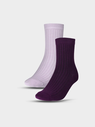 4F Damskie skarpetki casual (2pack) 4F 4FWSS25USOCF375  multikolor Multikolor