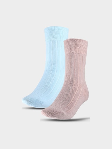 4F Damskie skarpetki casual (2pack) 4F 4FWSS25USOCF375  multikolor Multikolor
