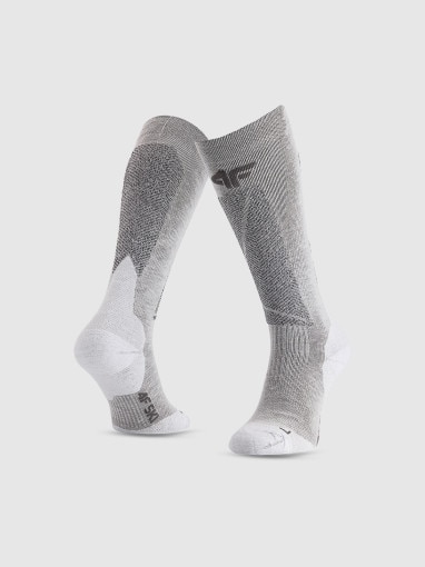  4F Damskie skarpety narciarskie 4F 4FRAW25UFSOF274  szare Szary