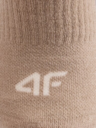 Damskie skarpety treningowe 4F 4FRAW25UFSOF278 - beżowe