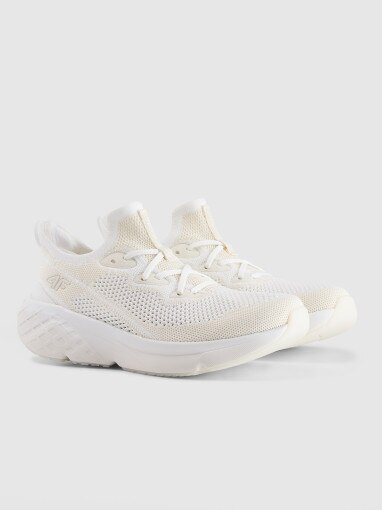 Damskie sneakersy 4F Velocity E-knit 4FRSS25FSPOF171 - białe