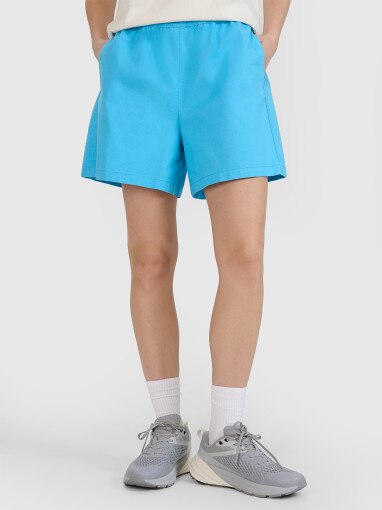 Damskie spodenki casual 4F 4FRSS25TSHOF750 - niebieskie