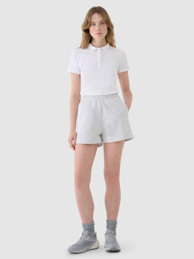 4F Damskie spodenki dresowe 4F 4FWMM00TSHOF542  szare Szary