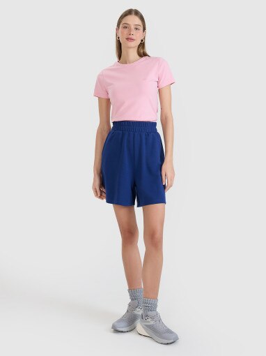 4F Damskie spodenki dresowe 4F 4FWMM00TSHOF771  granatowe Granatowy