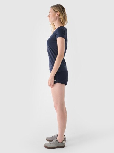 Damskie spodenki dresowe 4F NOSH4-SKDD001B - granatowe
