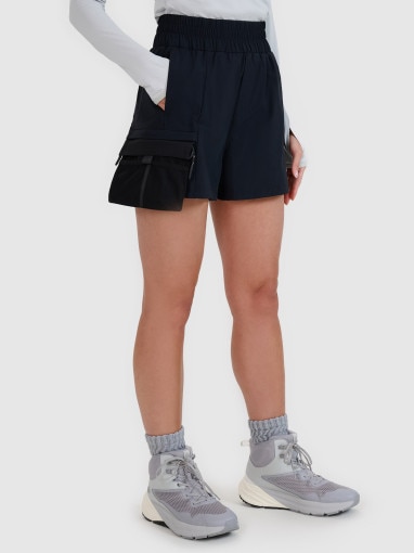 Damskie spodenki trekkingowe 4F 4FWSS25TFSHF0953 - czarne