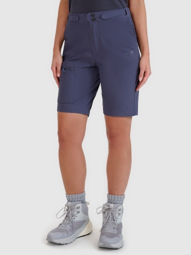 Damskie spodenki trekkingowe 4F 4FWSS25TFSHF0954 - granatowe