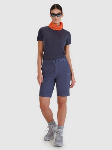 4F Damskie spodenki trekkingowe 4F 4FWSS25TFSHF0954  granatowe Granatowy