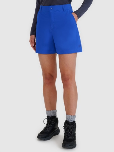 Damskie spodenki trekkingowe 4F 4FWSS25TFSHF0994 - niebieskie