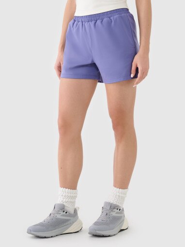 Damskie spodenki treningowe 4F 4FRSS25TFSHF0874 - niebieskie