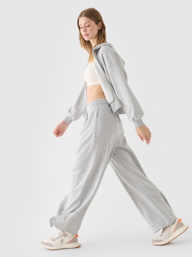 Damskie spodnie dresowe 4F 4FRSS24TTROF1334 - szare