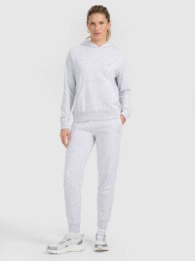  4F Damskie spodnie dresowe joggery 4F 4FWMM00TTROF0945  szare Szary