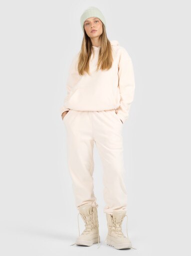 4F Damskie spodnie dresowe joggery polarowe 4F 4FRAW25TTROF1707 białe Biały