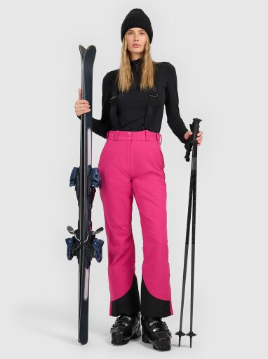 4F Damskie spodnie narciarskie 4F 4FWAW25TFTRF0941 różowe Różowy