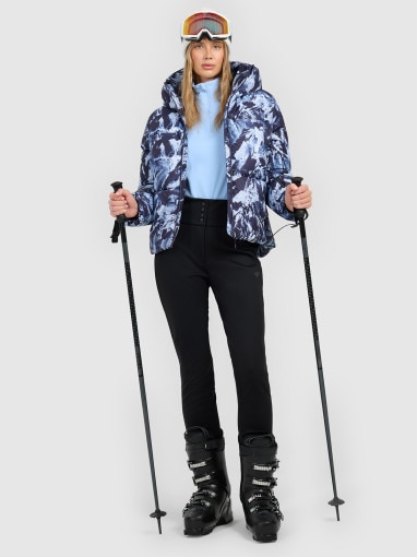 4F Damskie spodnie narciarskie softshell 4F 4FWAW25TFTRF0945 czarne Czarny