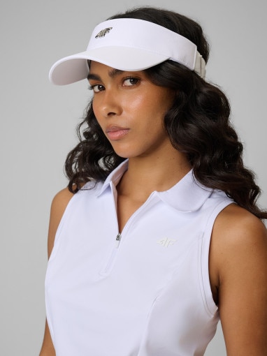  4F Daszek sportowy uniseks 4F 4FRSS26ACABU642  biały Biały