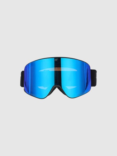 4F Gogle narciarskie z multibarwną powłoką uniseks 4F 4FWMM00AGOGU065 czarne Czarny