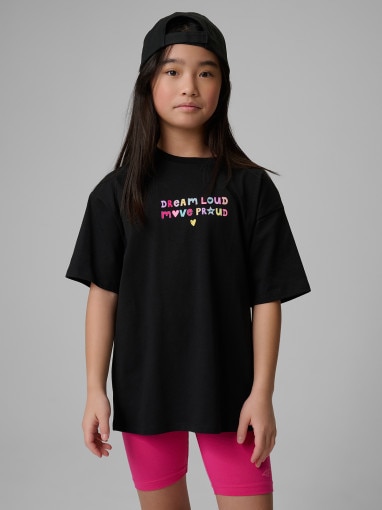 Obrazek dla: 4F JUNIOR Dziewczęcy tshirt z nadrukiem 4F 4FJRSS26TTSHF4137  czarny Czarny
