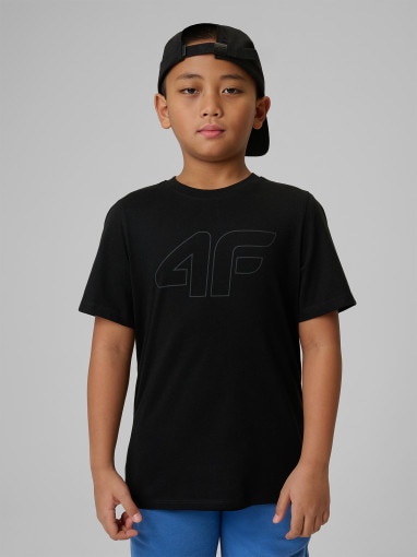 Obrazek dla: 4F JUNIOR Chłopięcy tshirt z nadrukiem 4F 4FJRSS26TTSHM3599  czarny Czarny