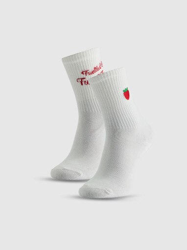 Obrazek dla: 4F JUNIOR Dziewczęce skarpetki (2pack) 4F 4FJRSS26USOCF699 białe Biały