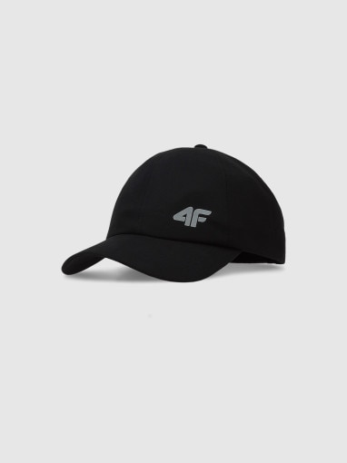 4F JUNIOR Dziecięca czapka z daszkiem 4F 4FJWMM00ACABU469  czarna Czarny