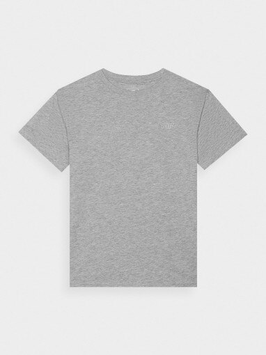 4F JUNIOR Dziewczęcy tshirt basic 4F 4FJWMM00TTSHF2332  szary Szary
