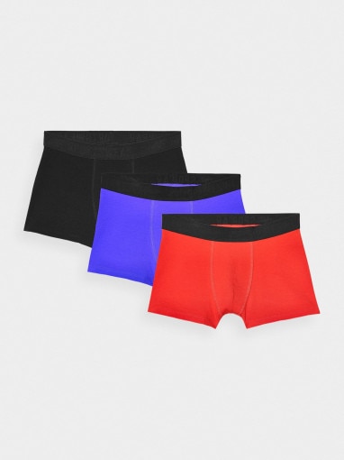 4F JUNIOR Chłopięce bokserki (3pack) 4F 4FJWMM00UBXSM045  multikolor Multikolor