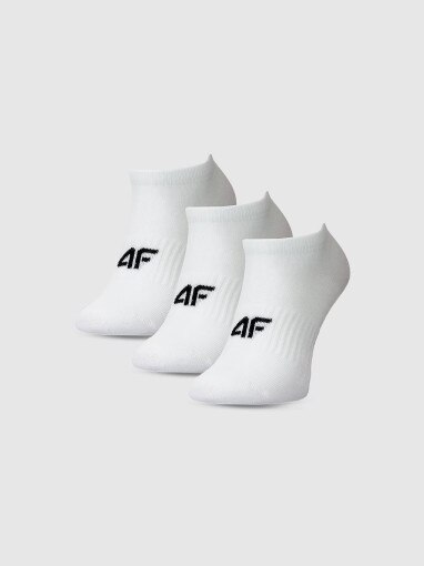 4F JUNIOR Dziewczęce skarpetki (3pack) 4F 4FJWMM00USOCF496  białe Biały