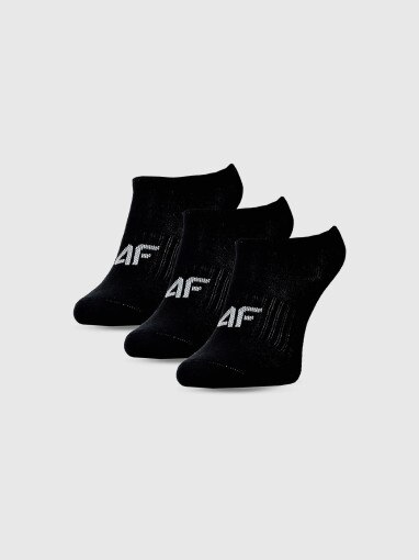 4F JUNIOR Dziewczęce skarpetki (3pack) 4F 4FJWMM00USOCF496  czarne Czarny