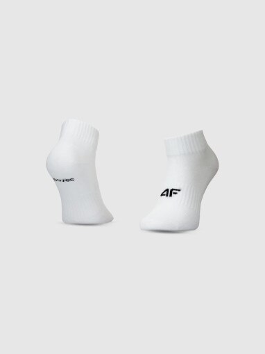 Dziewczęce skarpetki za kostkę (3-pack) 4F 4FJWMM00USOCF497 - białe