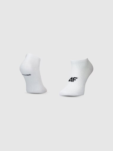 Chłopięce skarpetki za kostkę (3-pack) 4F 4FJWMM00USOCM498 - białe